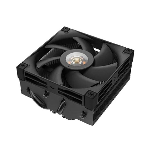 DeepCool AN400 Black Top Flow Low-Profile Air Cooler, 150W Cooling Power, 4 Heat Pipe, Full ITX Motherboard Compatibility, Intel LGA1700/1200/1151/115