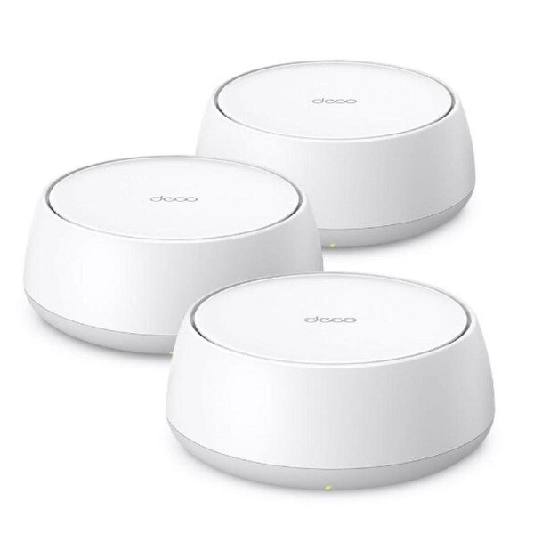 TP-Link Deco BE25(3-pack) BE5000 Whole Home Mesh Wi-Fi 7 System (WIFI7), 688 Mbps at 2.4 GHz + 4320 Mbps at 5 GHz, Deco App, Router/AP Mode, IPv6, IP