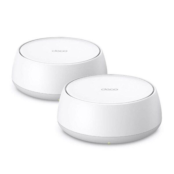 TP-Link Deco BE25(2-pack) BE5000 Whole Home Mesh WiFi 7 System, 688 Mbps at 2.4 GHz + 4320 Mbps at 5 GHz ,Deco App, Router/AP Mode, IPv6, IPTV, HomeS