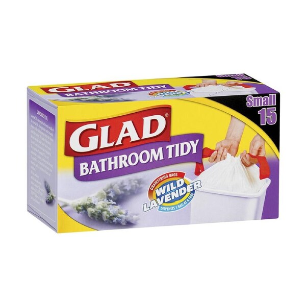 Glad Bathroom Tidy Small 15 Pack x 1