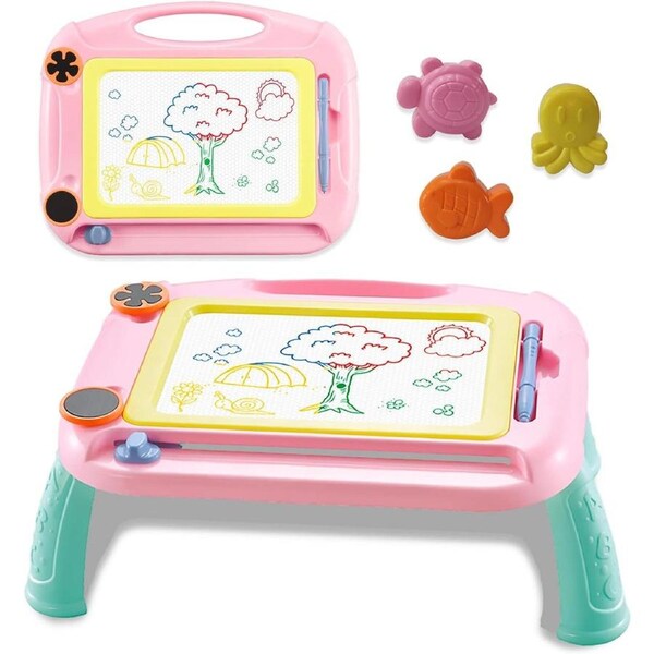 Magnetic Drawing Board with Pen&Stamp for Boys Girls, Kids Toys Age 2-6 Erasable Doodle Board for Writing Painting