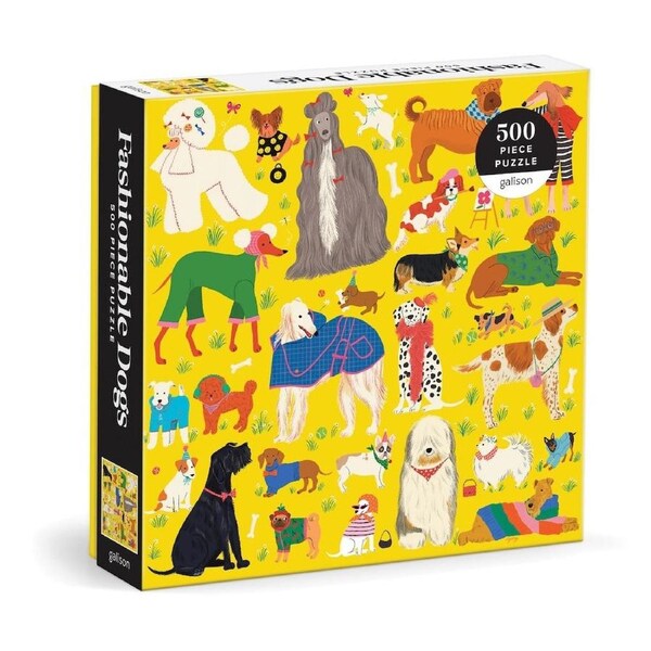 Galison Fashionable Dogs Puzzle 500pc