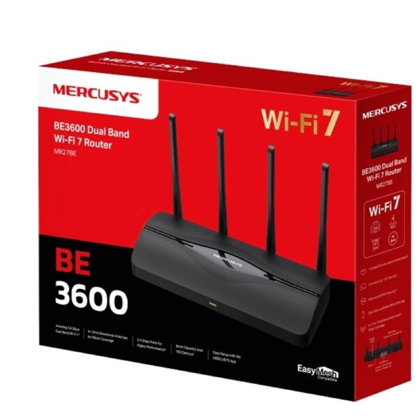 Mercusys MR27BE BE3600 Dual Band Wi-Fi 7 Router (WIFI7) MR27BE