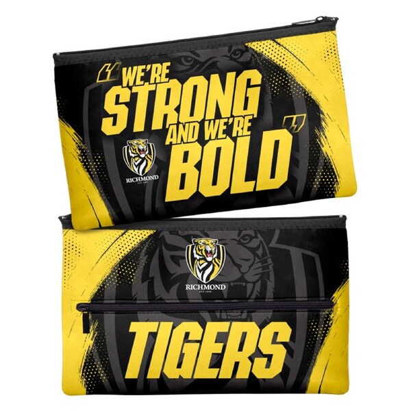 Richmond Tigers AFL Large Graphic Pencil Case for School Work Stationary