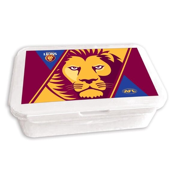 Brisbane Lions AFL Bento Snack Container Lunch Box
