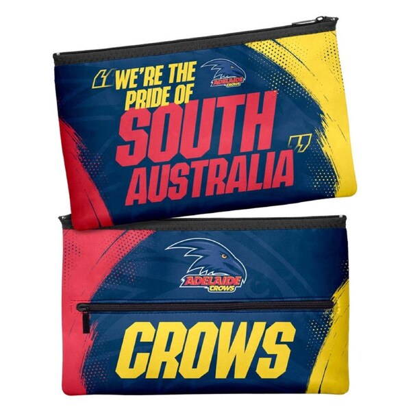 Adelaide Crows AFL Large Graphic Pencil Case for School Work Stationary
