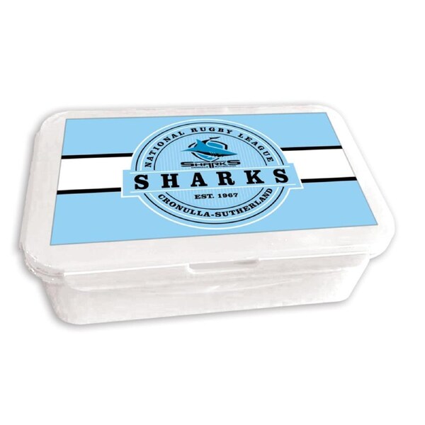 Cronulla Sharks NRL Bento Snack Container Lunch Box