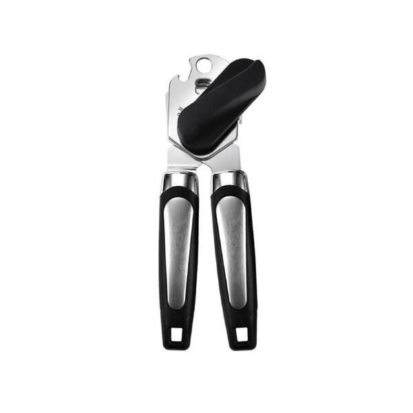 Manual can opener, handheld can opener, non-slip grip oversized knob, can opener smooth edge - style1
