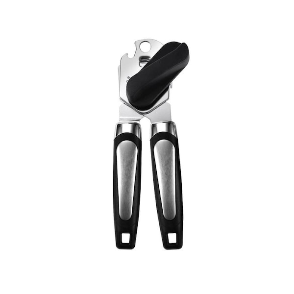 Manual can opener, handheld can opener, non-slip grip oversized knob, can opener smooth edge - style1
