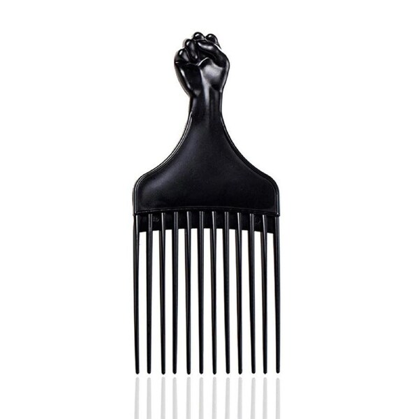 Beakey Black Afro Comb Hair Pick for Curly Hair Detangle Wig Braid Hair Styling Comb