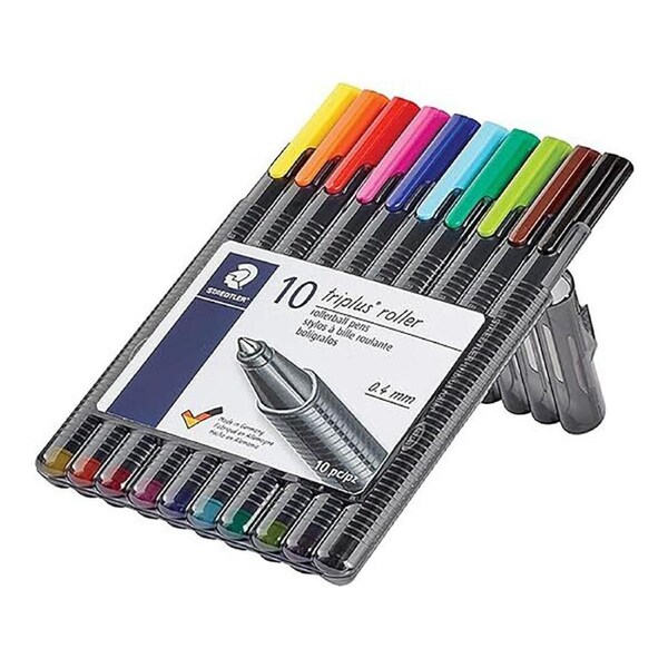 Staedtler triplus Rollerball Pen Assorted Box of 10