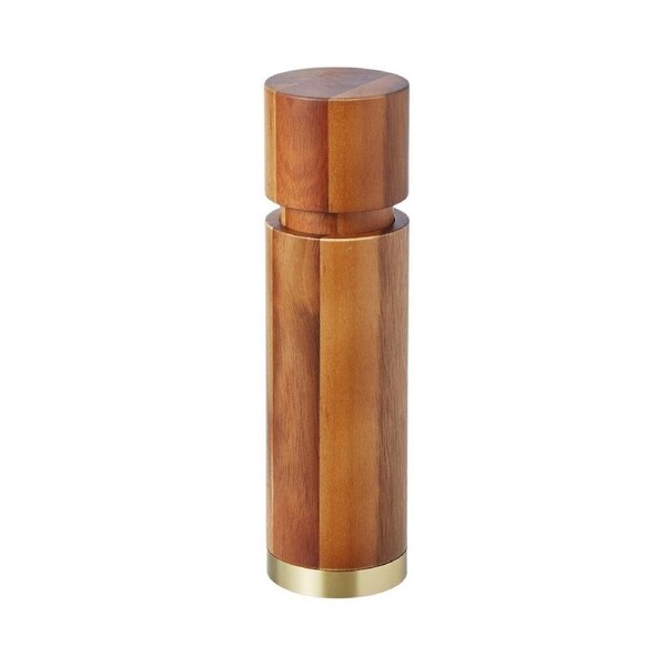 Davis & Waddell Acacia & Brass Pepper Mill