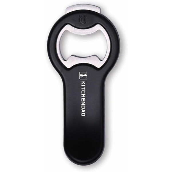 KITCHENDAO 2 in 1 Magnetic Beer Bottle Opener for Fridge and RV with Cap Catcher - Pop Can Opener, Stick to Refrigerator for Easy Storage with Magnet