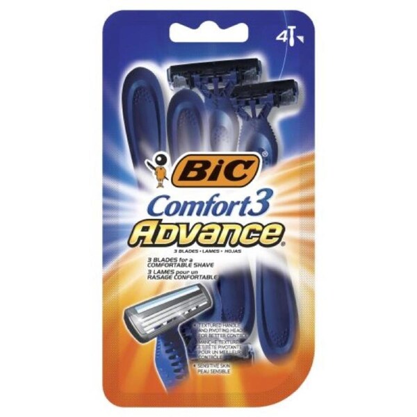Bic Comfort 3 Advance Razors Shavers 4 Pack x 6