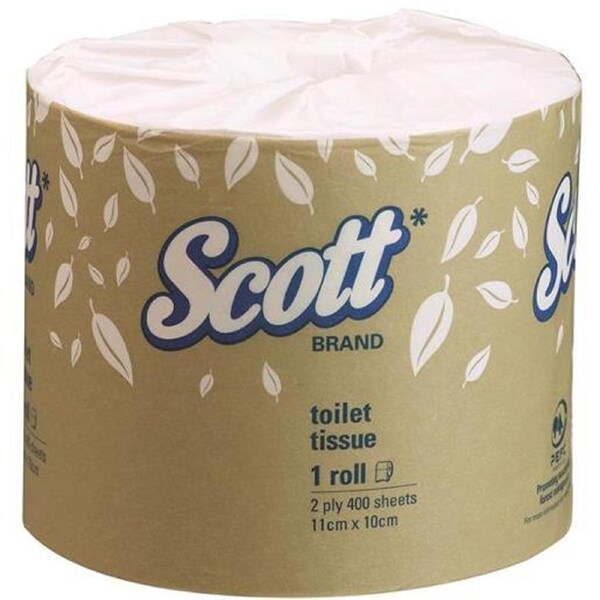 Scott White 2ply Toilet Tissue 400 Sheets x 48
