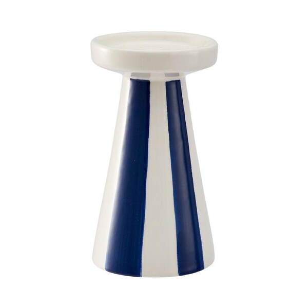 MyHouse Stripe Candle Holder - Blue - Large