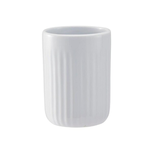 MyHouse Ribbed Tumbler White