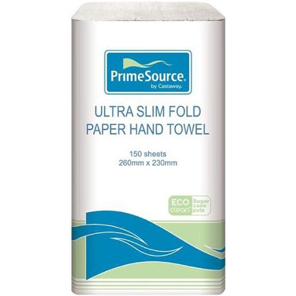 Primesource Ultra Slim Paper Hand Towel Roll 150 Pack x 1