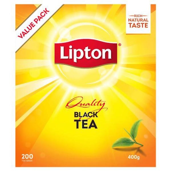 Lipton Tea Bags Quality Black 400g 200 Pack x 1