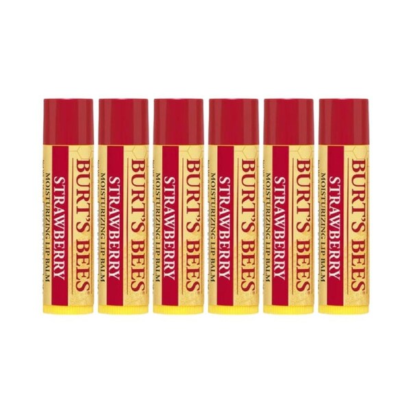 6 x Burt's Bees Strawberry Lip Balm 4.25g