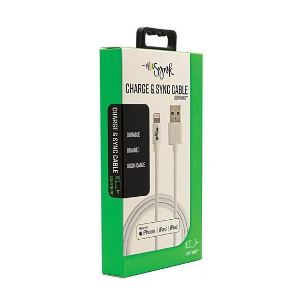 Synk Cable White iPhone 1m x 1