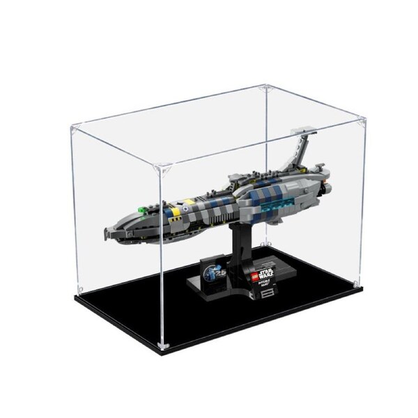 Acrylic Display Case for LEGO 75377 Star Wars Invisible Hand Figure Storage Box Dust Proof Glue Free