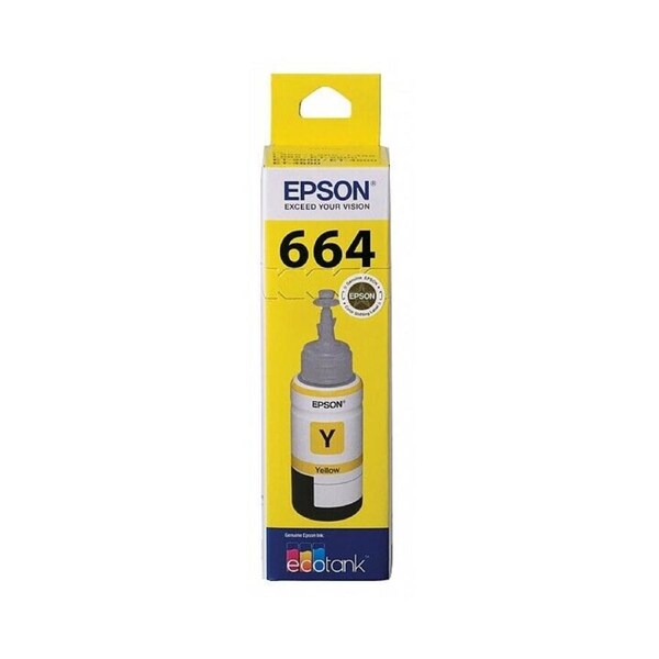 Epson T664 Yellow EcoTank 664 Toner Ink Bottle C13T664492 Genuine Original