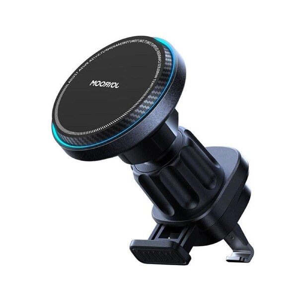 Catzon 15W Fast Wireless Car Charger Mount with Fan Cooling Fit iPhone 15/14/13/12