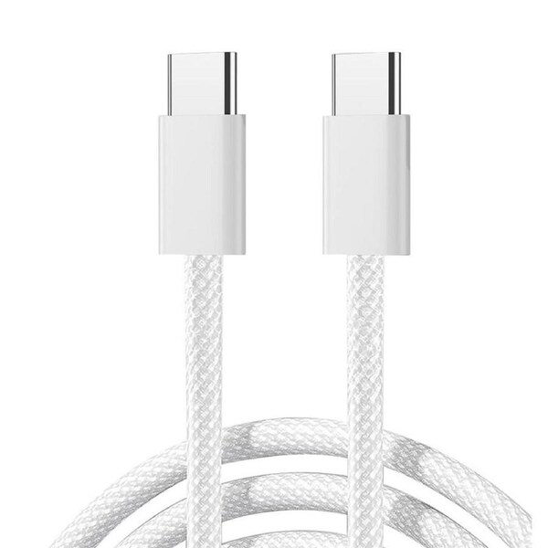 Catzon USB-C to USB-C Fast Charging Data Cable 1m Nylon Braided for iPhone 15