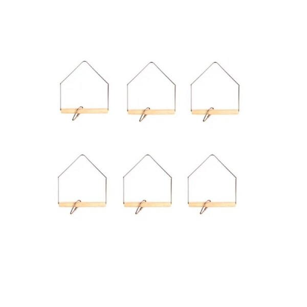 YES4PETS 6 X Small Bird Toy Hanging Swing 10x13cm Parrot Budgies Canaries Parakeet