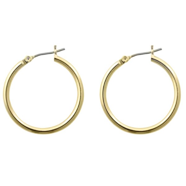 Plain Hoop Earrings 25mm FE4304