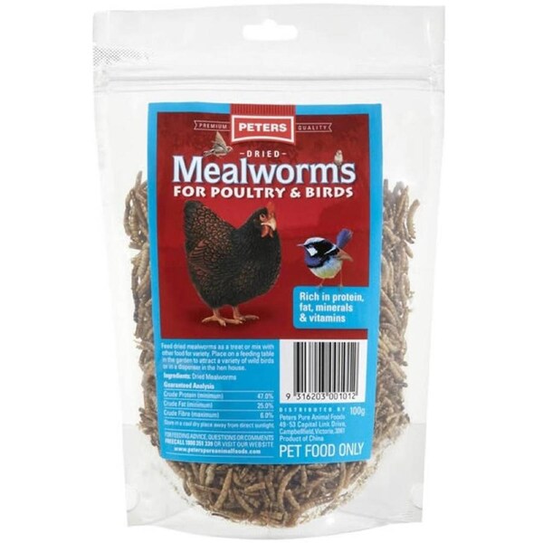 Peters Dried Mealworms 100g