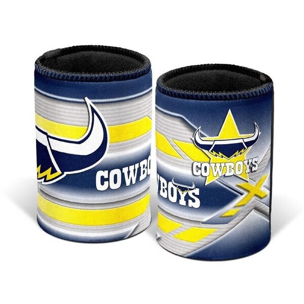 NRL Stubby Can Cooler - North Queensland Cowboys - Drink - Rubber Base Neoprene