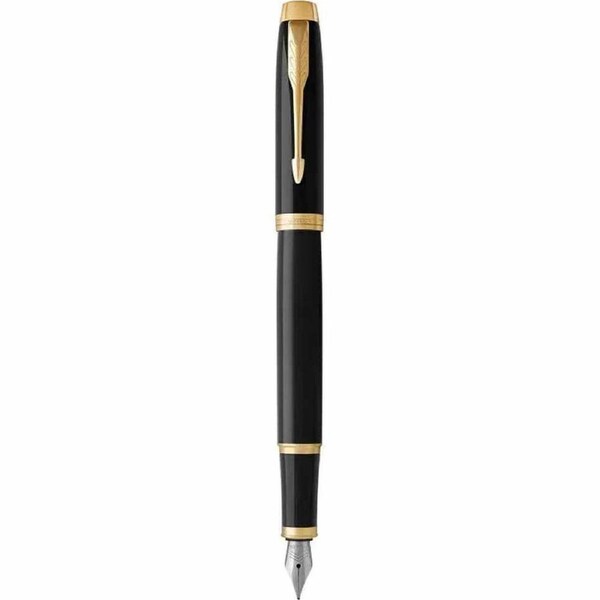 Parker IM Premium Black Gold Trim Fountain Pen