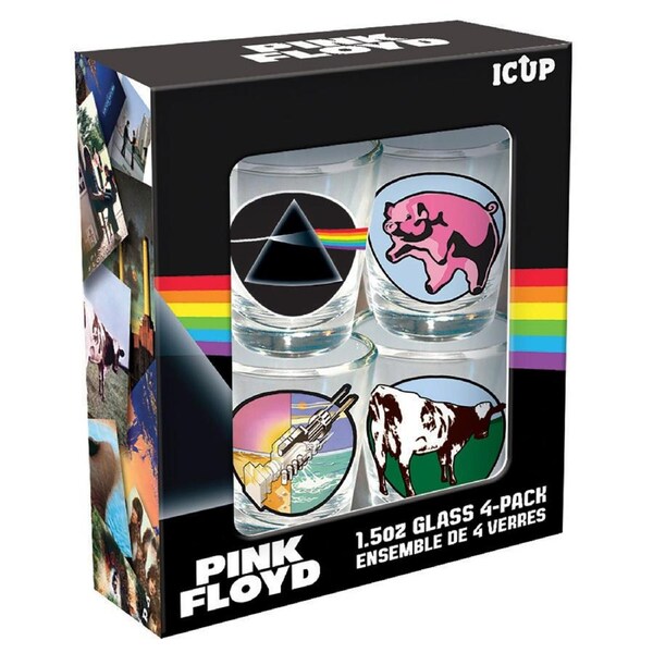 Pink Floyd Shot Glass 4 Pack