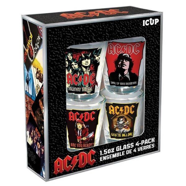 AC/DC Shot Glass 4 Pack