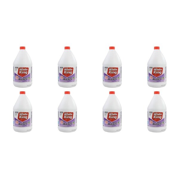 8x White King Premium All Purpose Antibacterial Bleach Cleaner 2.5L Lavender