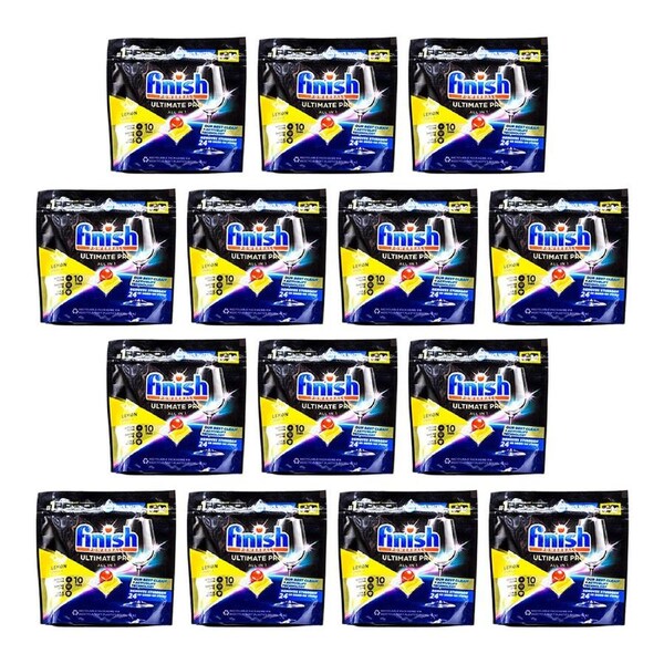 140pc Finish Powerball Ultimate Pro All-In -1 Dishwasher Tabs Lemon Sparkle