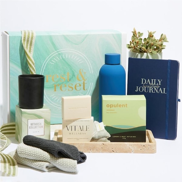 Hampers With Bite - [Care Package] [Home Goods] Rest & Reset Wellness Gift Hamper