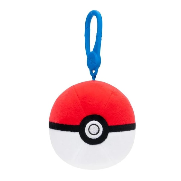 Licensed Pokemon Clip on Plush 3.5" 8cm - Pokeball