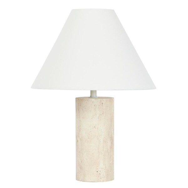 Cooper & Co. Astrid 43cm Travertine Table Lamp Natural