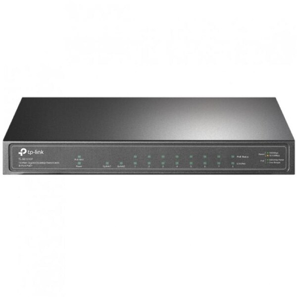 TP-Link TL-SG1210P 10-Port Gigabit Desktop Switch with 8-Port PoE+