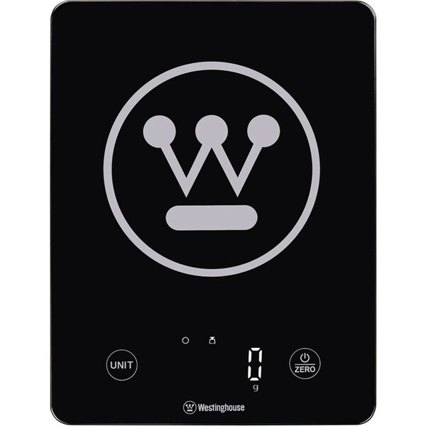 WESTINGHOUSE LED Display Touch Electronic Kitchen Scale 10KG Black Slimline