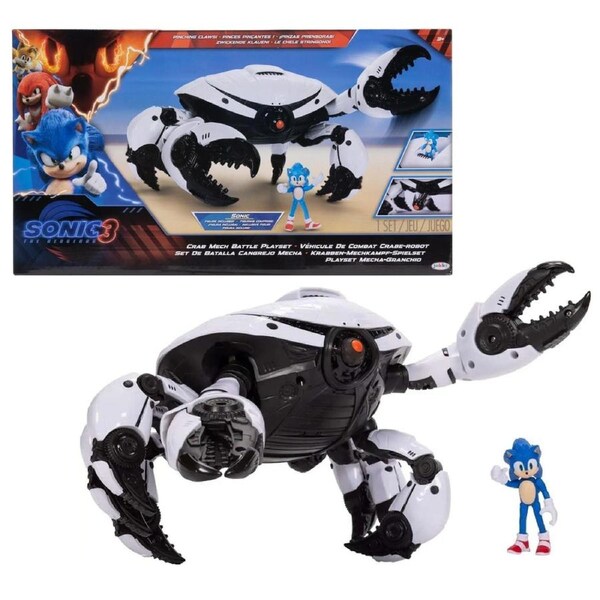 Sonic the Hedgehog 3 Crab Mech Battle 2.5 Inch Playset