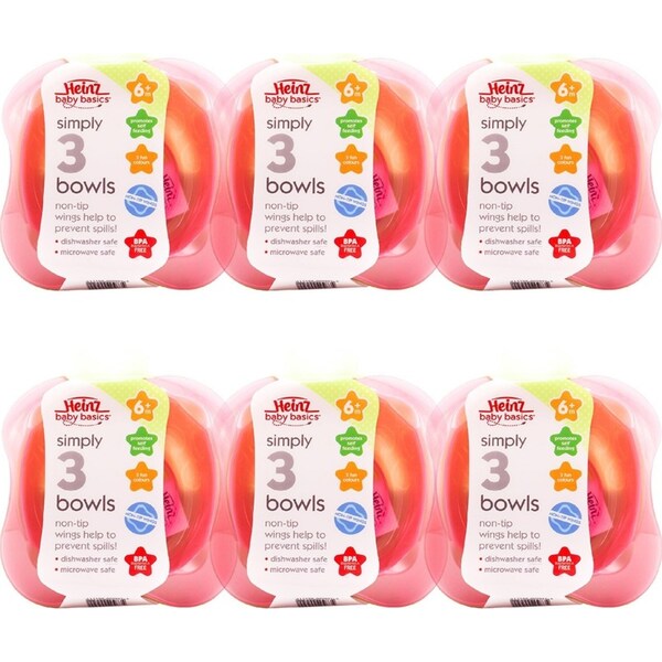 18pc Heinz Baby Basics Microwaveable Feeding Bowls Set Toddler/Newborn 6m+