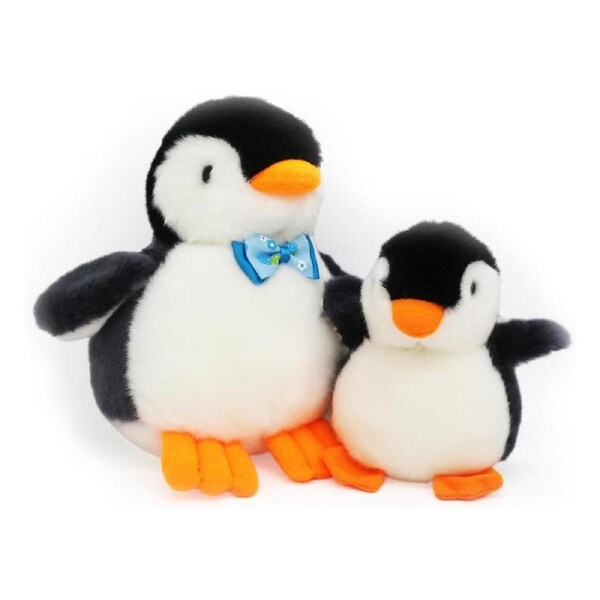 2X Plush Penguin Keychain Or Doll With Sound Activation BLACK