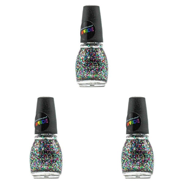 3x Sinful Colors 15ml Chip Resistant Quick Dry Colorful Nail Polish Pride 1309