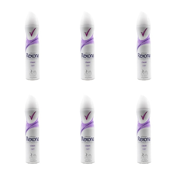 6x Rexona 150G Deodorant Women Classic Antiperspirant 48h Protection Bodyspray