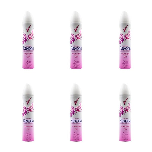 6x Rexona 150G Deodorant Women Sexy Bouquet Antiperspirant 48h Protect Bodyspray