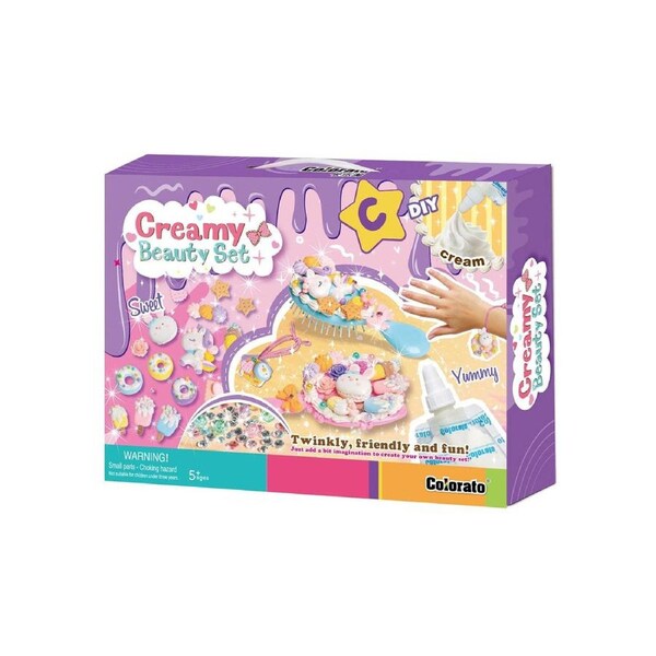 Colorato Creamy Beauty Set - Super Clay and Charms DIY Craft Kit for Kids